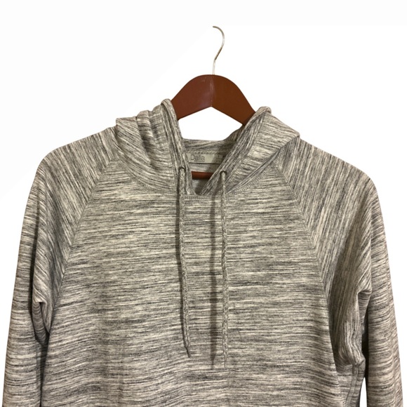 Off Delia Gray Hooded Keyhole Sleeve Dress - Size M - Picture 4 of 12